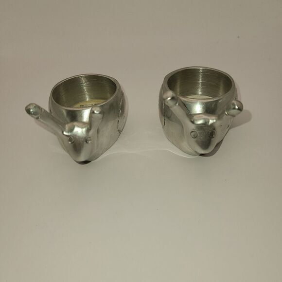 Adorable Snail Heavy Votive Candle holders. Set of 2. - Picture 1 of 8
